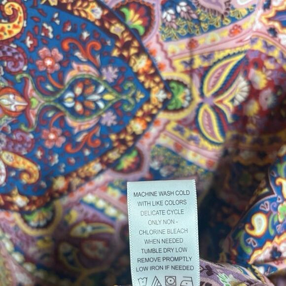 Counterparts Paisley Bell Sleeve Blouse Size Large - Picture 6 of 6